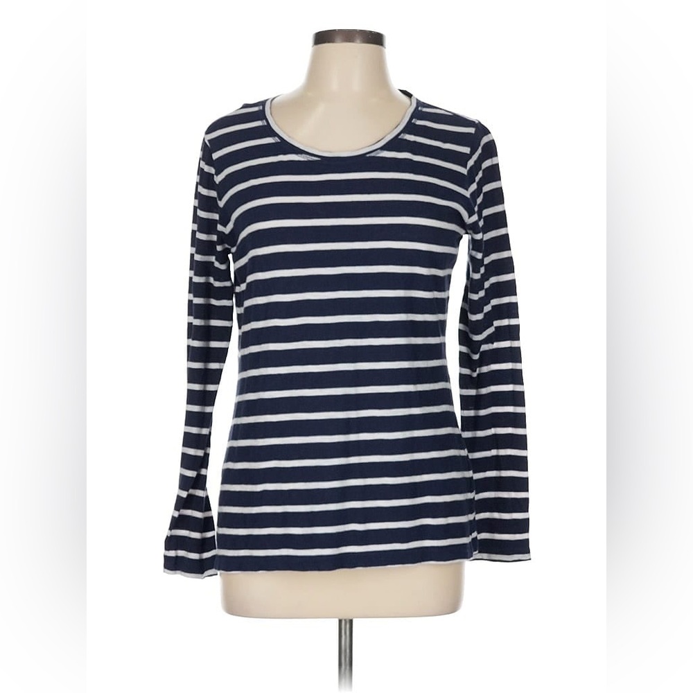 Caslon Navy and White Striped Shirt Women’s size 4X